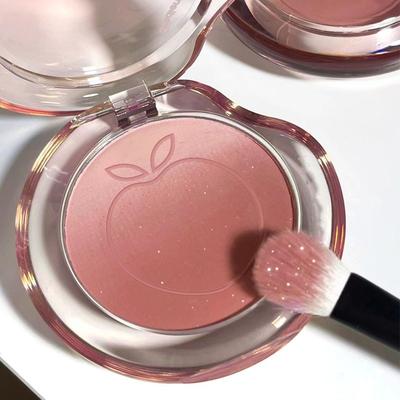 Peach Pink Blusher Matte Cheek Tint Blush Makeup Lasting Brighten Facial Smooth Rouge Powder Cosmetics
