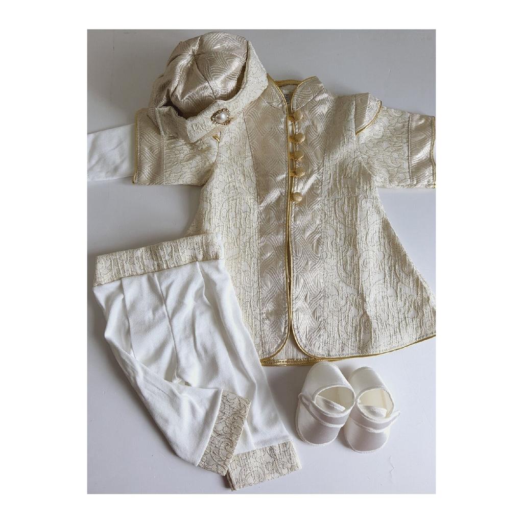 ( With Booties ) 0 6 Months And 1 Year Old Circumcision Mevlt Outfit, Circumcision Mevlt Dress ehzade Baby Gift