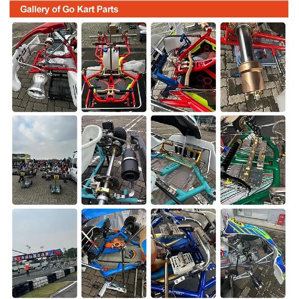 Go Kart Dual Screw Cable Clamp, 4Pcs Kart Throttle/Brake Two-Bolt Steel Cable Clamp