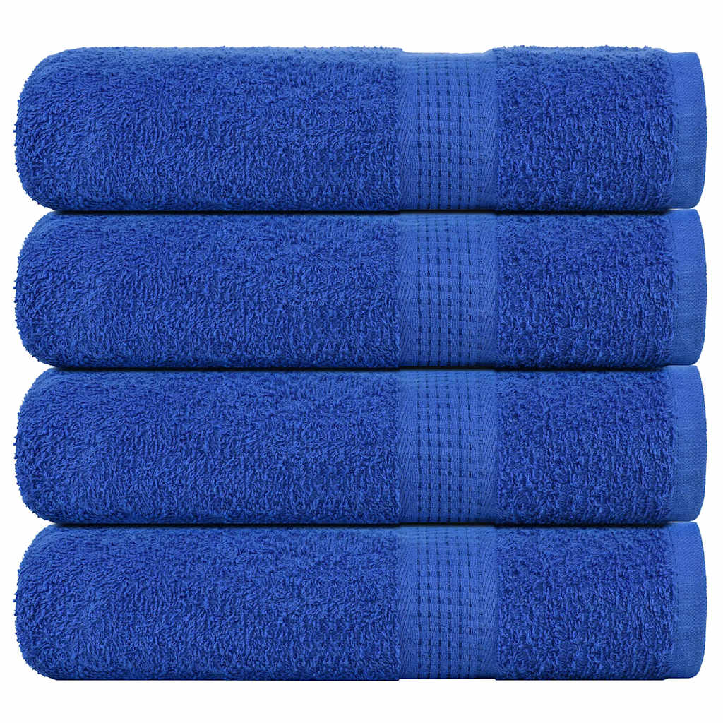 FROGN Hand Towels 4 pcs Blue 50 x 100 cm 360 g m²