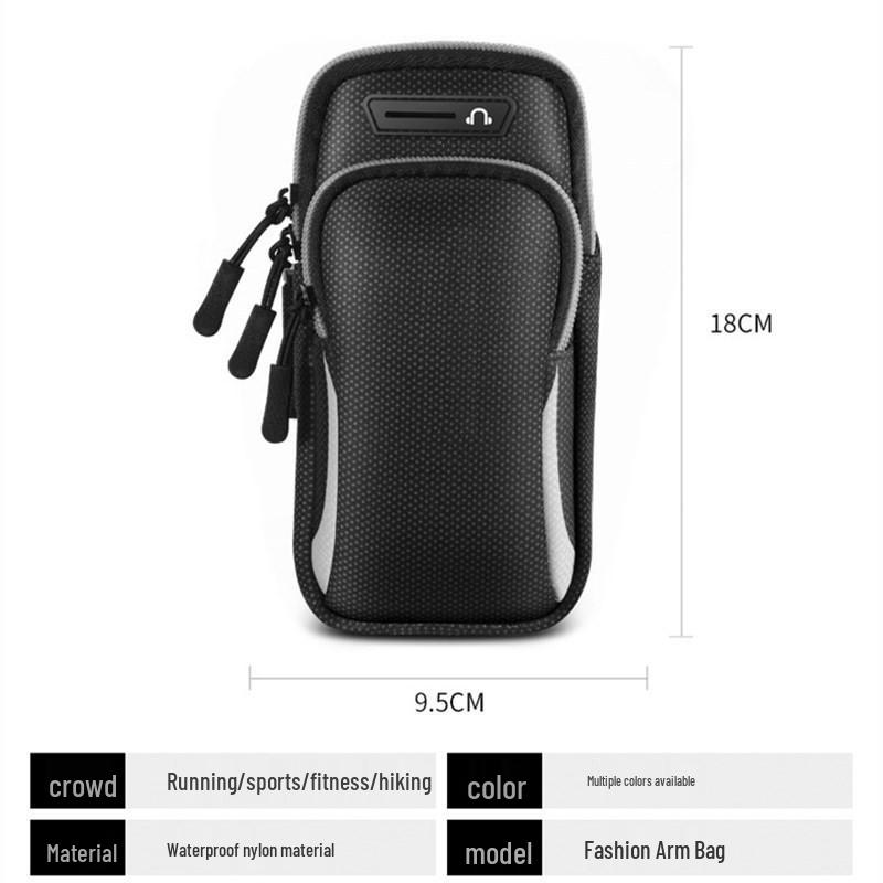 Men's and Women's Waterproof Running & Hiking Phone Armband: Large Capacity, Arm & Wrist Bag