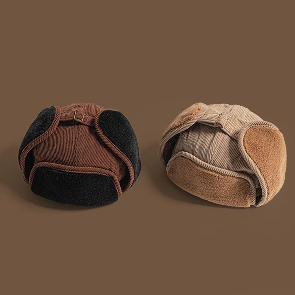 Windproof Snow Cap Warm Winter Ski Cap Retro Lei Feng Hat  Men Women