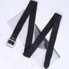 Casual Womens Cotton Linen Woven Belt With Pin Buckle For Daily Wear
