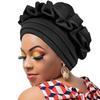 African Fashion Pineapple Flower Headscarf Hat - Versatile Solid Color Wrap for Women
