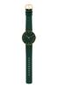 ARNE JACOBSEN STATION 53208-2088G, 40mm, Scandinavian Design, Water Resistant (Quiet Design with No Second Hand), Evergreen Leather, Gold