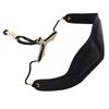Saxophone PU Leather Neck Strap with Thick Soft Padded Adjustable Buckle Black Hook for Baritone Alto Tenor Soprano Sax