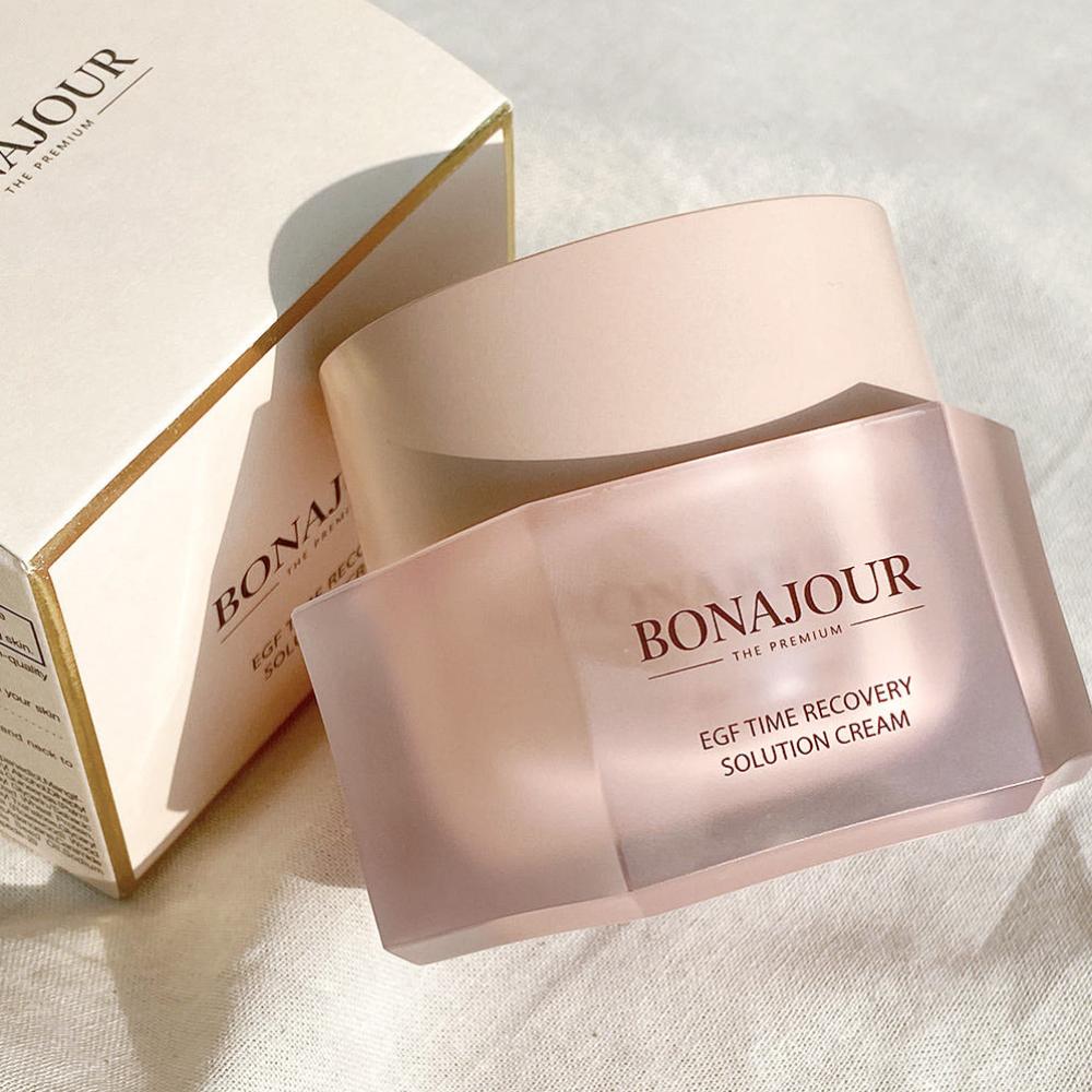 Bonajour Vegan EGF Nutritional Cream 50ml High Nourishing Deep Moisturizing Repair Wrinkle Elasticity Facial Cream K-Beauty