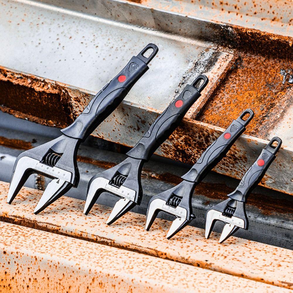 

High Hardness Wide Mouth Wrench Anticorrosion Open-end Wrench Bathroom Adjustable Wrench Repair 6 inch