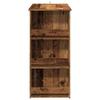 Vidaxl Stolik Barowy Ze Schowkiem, Stare Drewno, 102X50X103,5 Cm