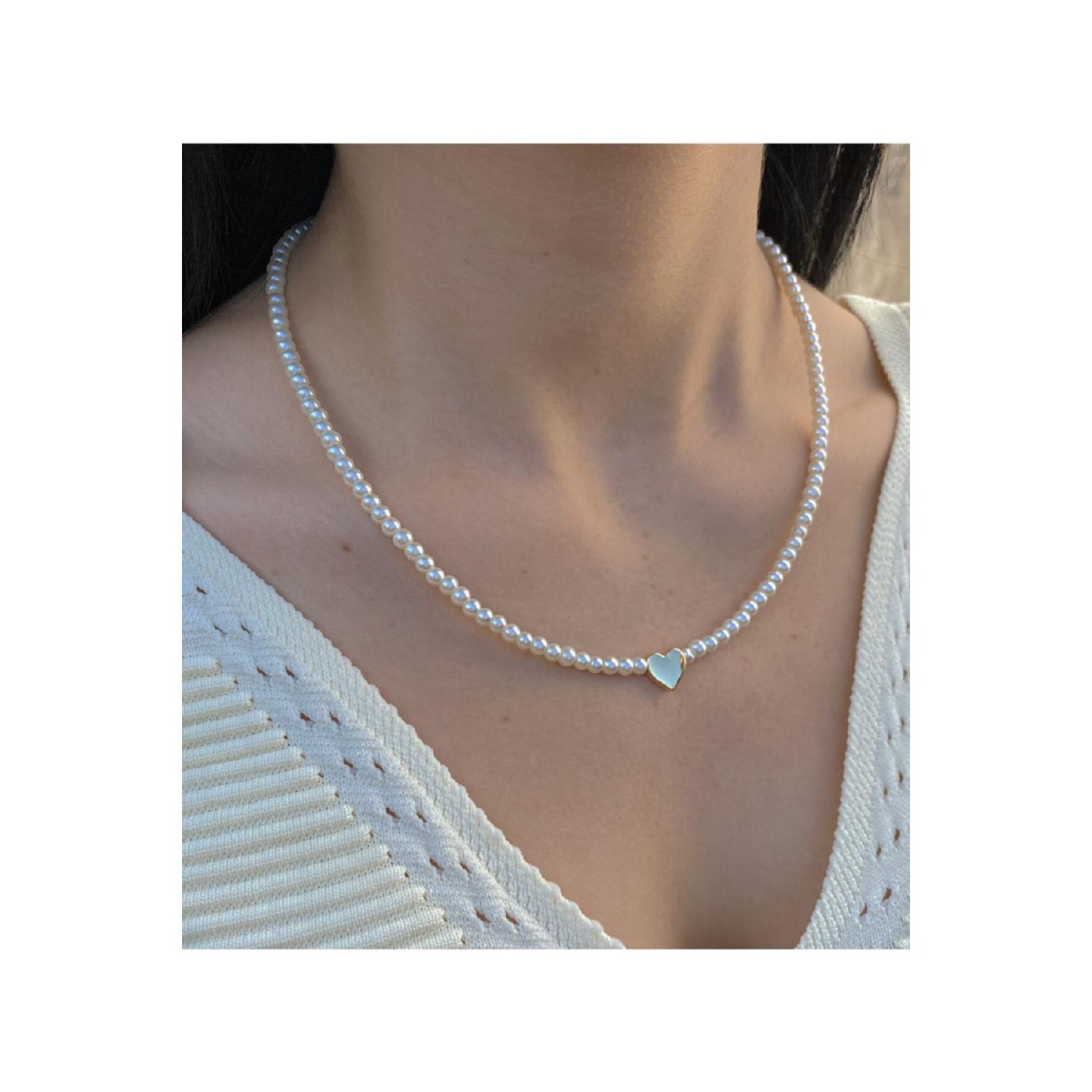 

Pearl Heart Figured Necklace чистий