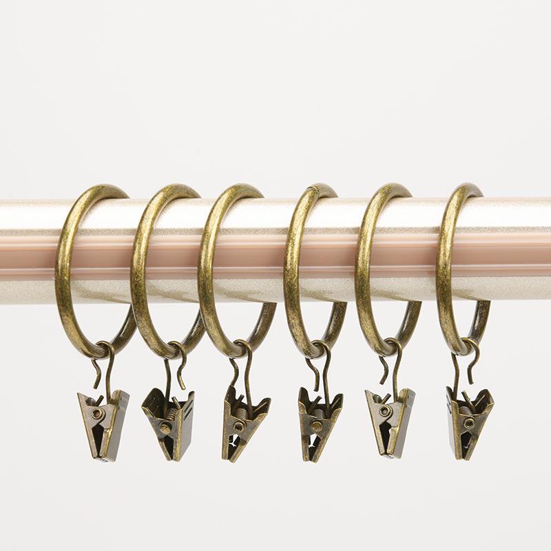 Shower Curtain Hooks and Clips: Roman Rings & Curtain Rings