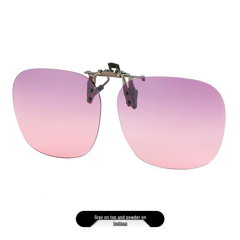2025 Polarized Rimless Polygonal Clip-on Sunglasses for Day/Night Outdoor, Fishing, and Driving