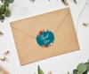 Darling Souvenir Pack Of 45 Pcs Round Chrysanthemum Floral Border Black Thank You Stickers-1.6