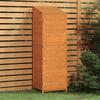Vidaxl Garden Shed, Brown, 55X52X174.5 Cm, Solid Fir Wood