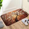 Rectangle Non-Slip Door Mat Bedroom Kitchen Entrance Print Floor Mat Doormats