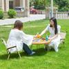 Portable Folding Outdoor Chair with Detachable Backrest for Camping, Fishing, Beach & Leisure