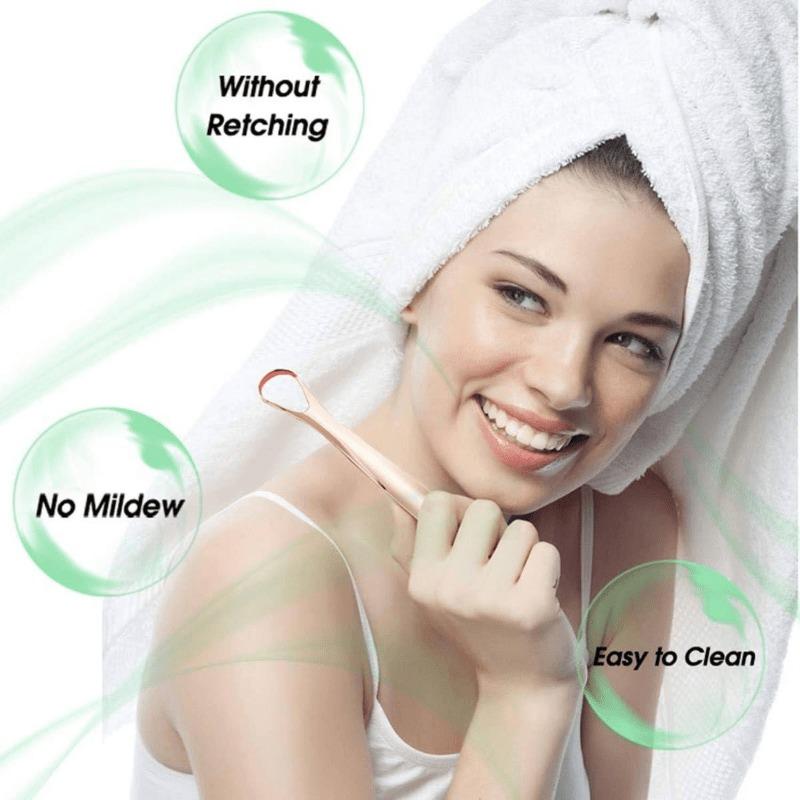 3Pcs/Set Tongue Scraper Tongue Cleaner Professional Safety Stainless Steel Oral Tongue Cleaning Tool To Reduce Bad Breath