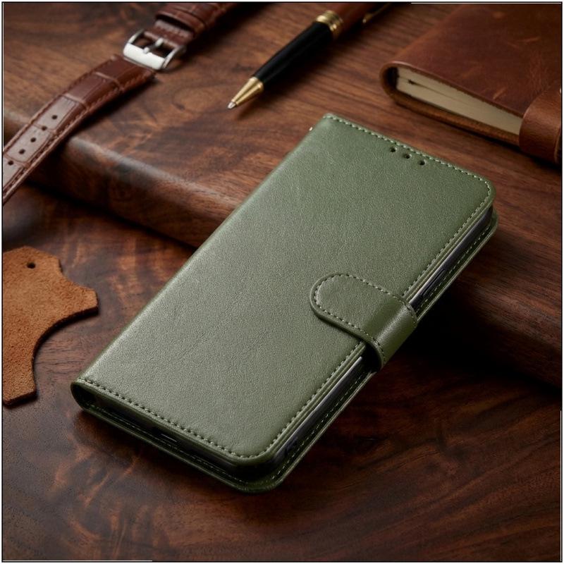 Compatible Leather Flip Case for iPhone 16, iPhone 15 Pro Max, 13, 12, 14, X, 7 Plus