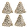 Carrom Pocket Net for Carromboard - 4 Pcs Set Grey Color Medium Size