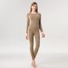 Women's Class A Fleece-Lined Thermal Cashmere Underwear Set - Antibacterial Autumn/Winter Top and Pants.