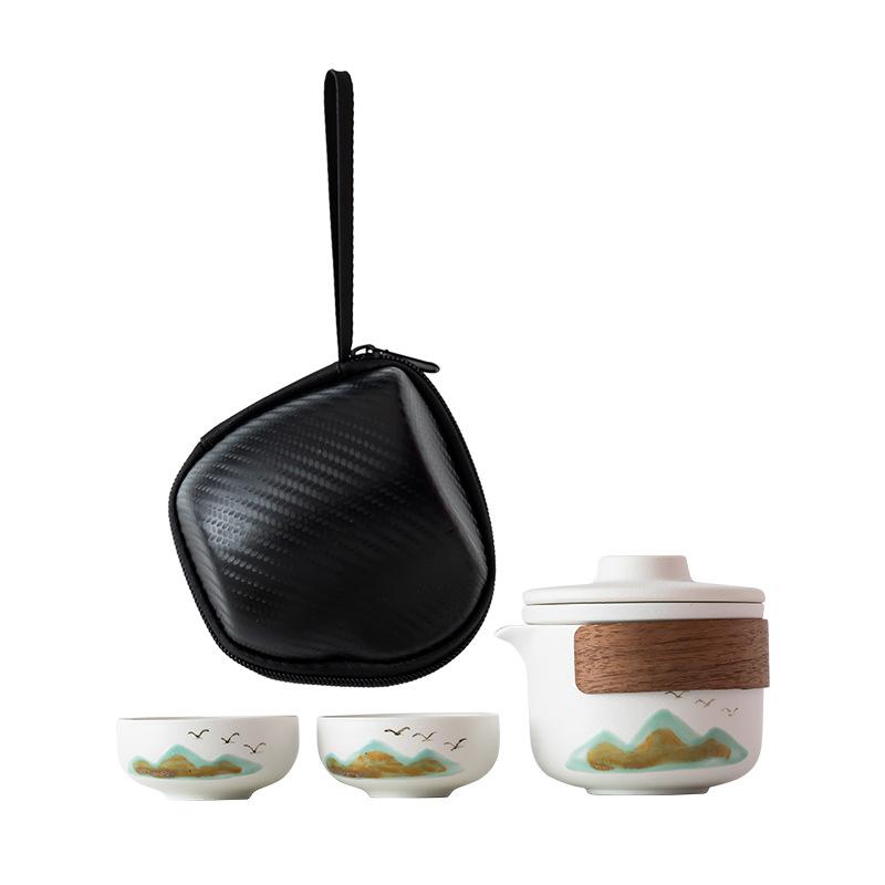 Yanhe Aoyama Travel Tea Set Travel Small Set Portable Master Cup Aoyama Flying Bird Kuaike Cup Business
