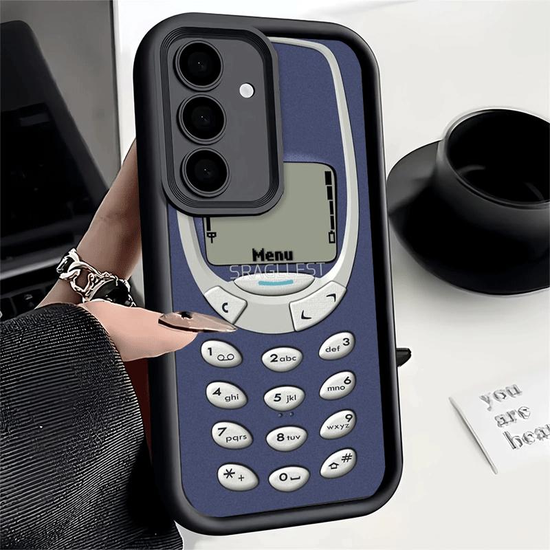 Phone Case for Samsung Galaxy A17 A16 A15 A14 A13 Funny Retro Callphone A56 A36 A26 A55 A35 A25 A54 A34 A24 A53 A33 A23 A07 A06