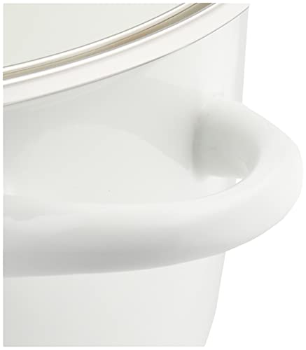 Pearl Metal Crevia Enamel Glass Lidded Pot, 22cm, White