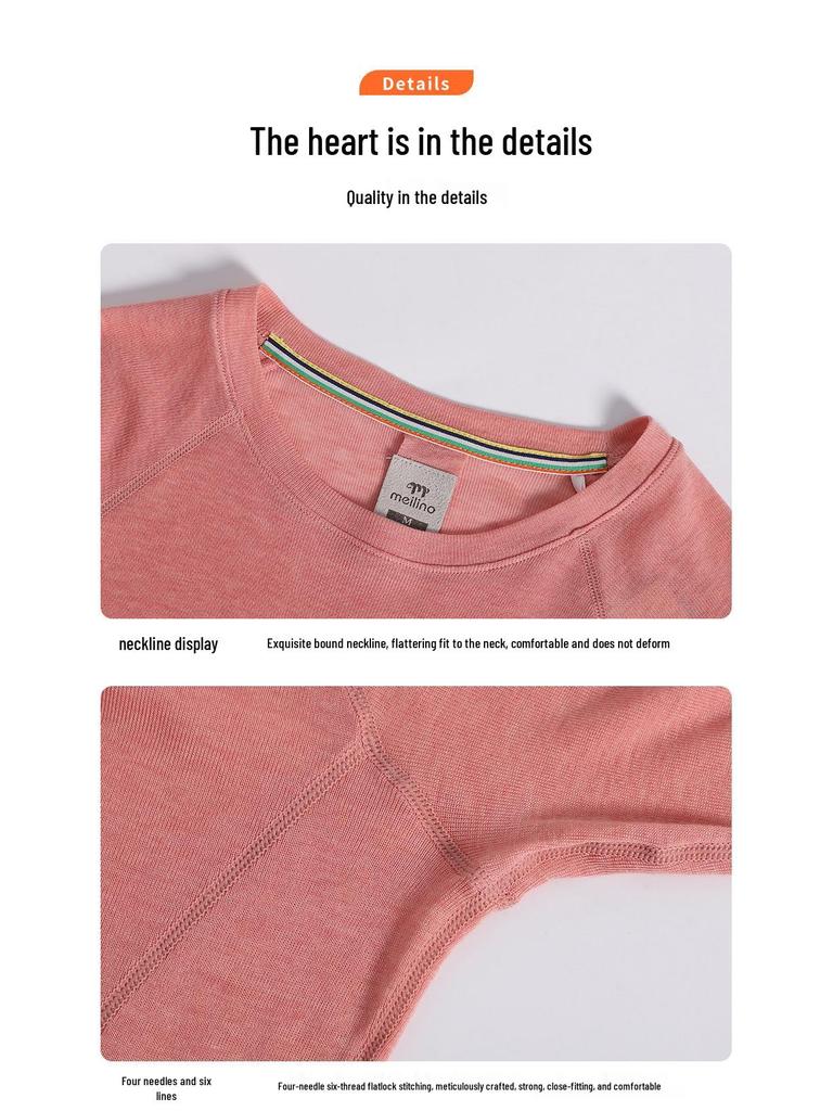 Women's Quick-Dry Merino Tencel Base Layer Long Sleeve Shirt