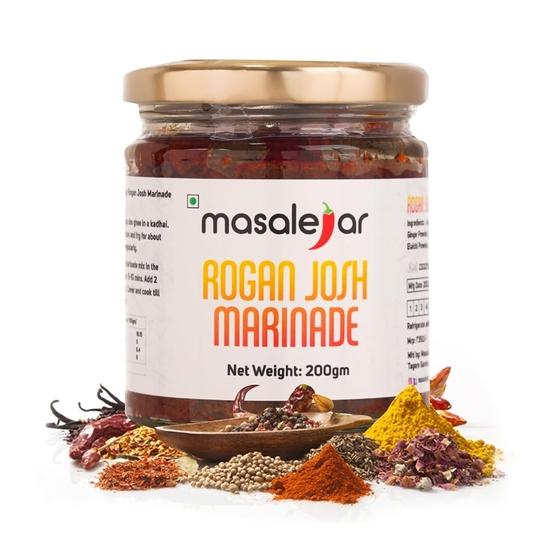

Masalejar Kashmiri Rogan Josh Masala Marinade | Ready to cook | Mutton Masala | Meat | Curry Pastee (Pack of 1 X 200 Gram) (Serve 5-6 People) 200GM