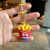Cartoon Burger, Fries, Food, Snack Set, Coke Keychain, Female Schoolbag Pendant, Couple Cute Doll