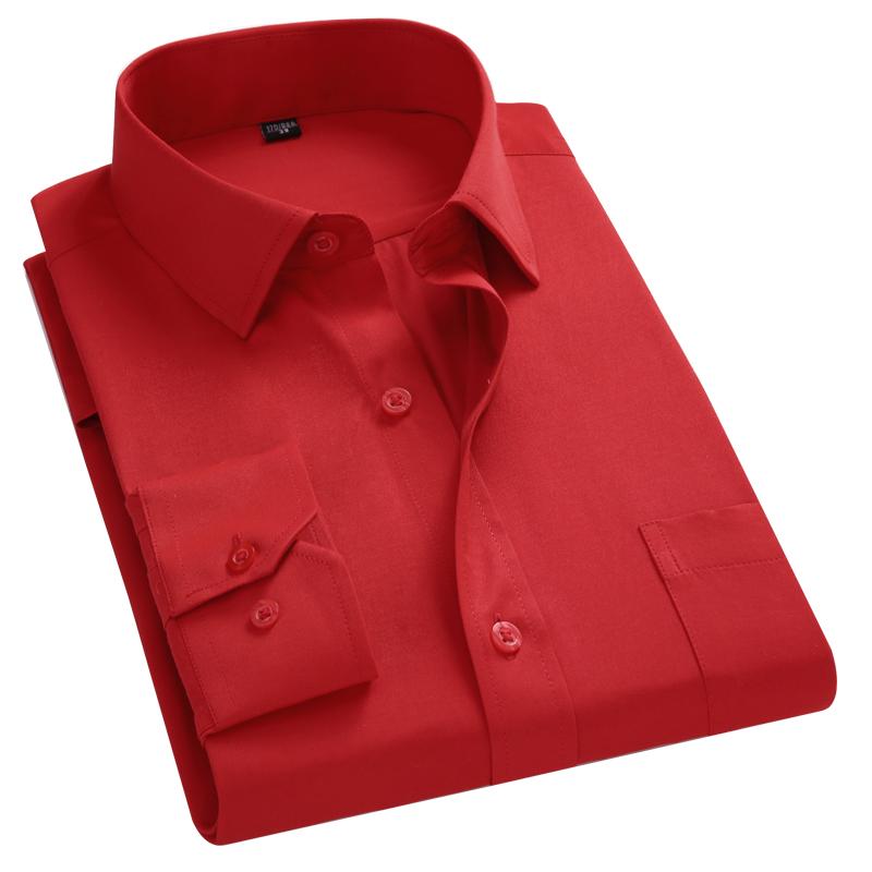 8XL 7XL 6XL Plus Size Men Long Sleeved Shirt  Mens Business Casual  Slim Fit Shirts Men Striped Dress Work Social Dress Shirt