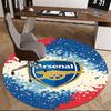 Arsenal,Crest Chair mat Round Rug Office carpet, Machine Washable, Non slip, Suitable for Living Rooms, Bedrooms