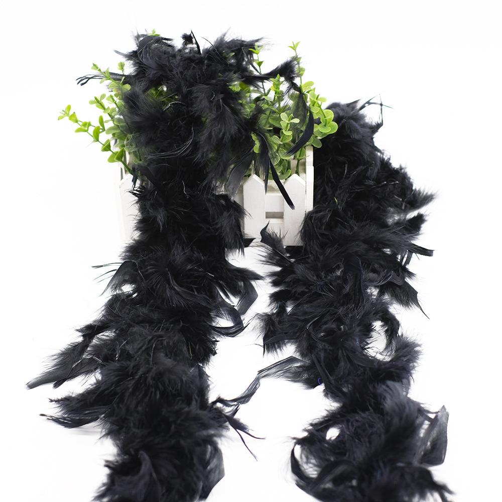 2M Bunte Federstreifen Weihnachtsbaum Feder Dekostreifen DIY Bouquet Verpackungsstreifen Hochzeitsfeier Dekostreifen