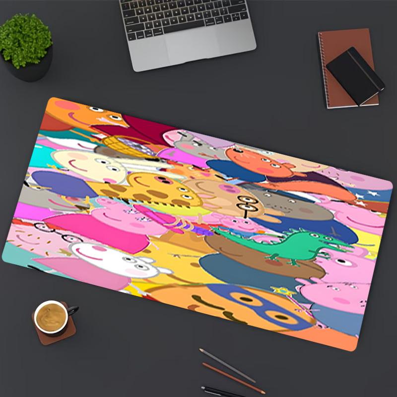 Peppa Pig Print Mouse Pad, for Keyboard Pad Laptop PC Mat for Office Home Use, Desk Decor, Perfect Birthday Gift for Gamers