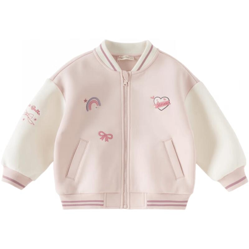

DAVE & BELLA Girl s College Style Baseball Jacket 120 cm