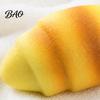 TPR Stress Ball Relief Croissant Squeeze Toy, Simulated Bread Sensory Fidget Pinch Toy Home Office Worker Relaxation Desk Portable