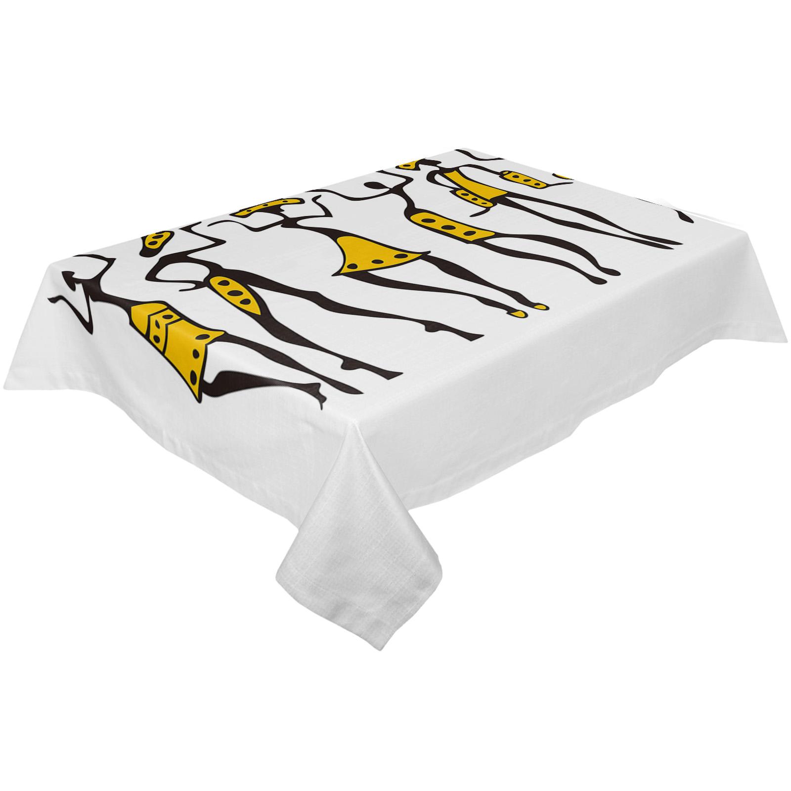 

Скатерть для африканских женщин, праздничный декор, водонепроницаемые прямоугольные скатерти, свадебный декор, покрытие стола 4pcs 33x48 Table mat