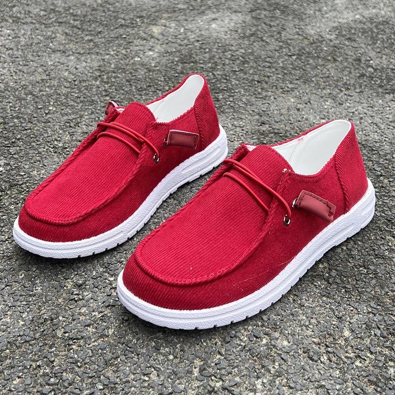 2024 Hot-selling Lace-up Slip-on Flat-soled Round-toe Sneakers New High-quality Casual Comfortable Simple Style Women's Shoes