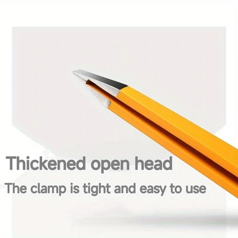 Schräge Augenbrauenpinzette - Edelstahl Präzisions-Haarentfernungswerkzeug mit buntem Griff für feine Härchen & Make-up