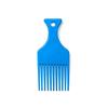Colorful Anti-Static Plastic Hair Comb Set for Salon & Men's Styling, Including Fork Comb and Hairpin.
