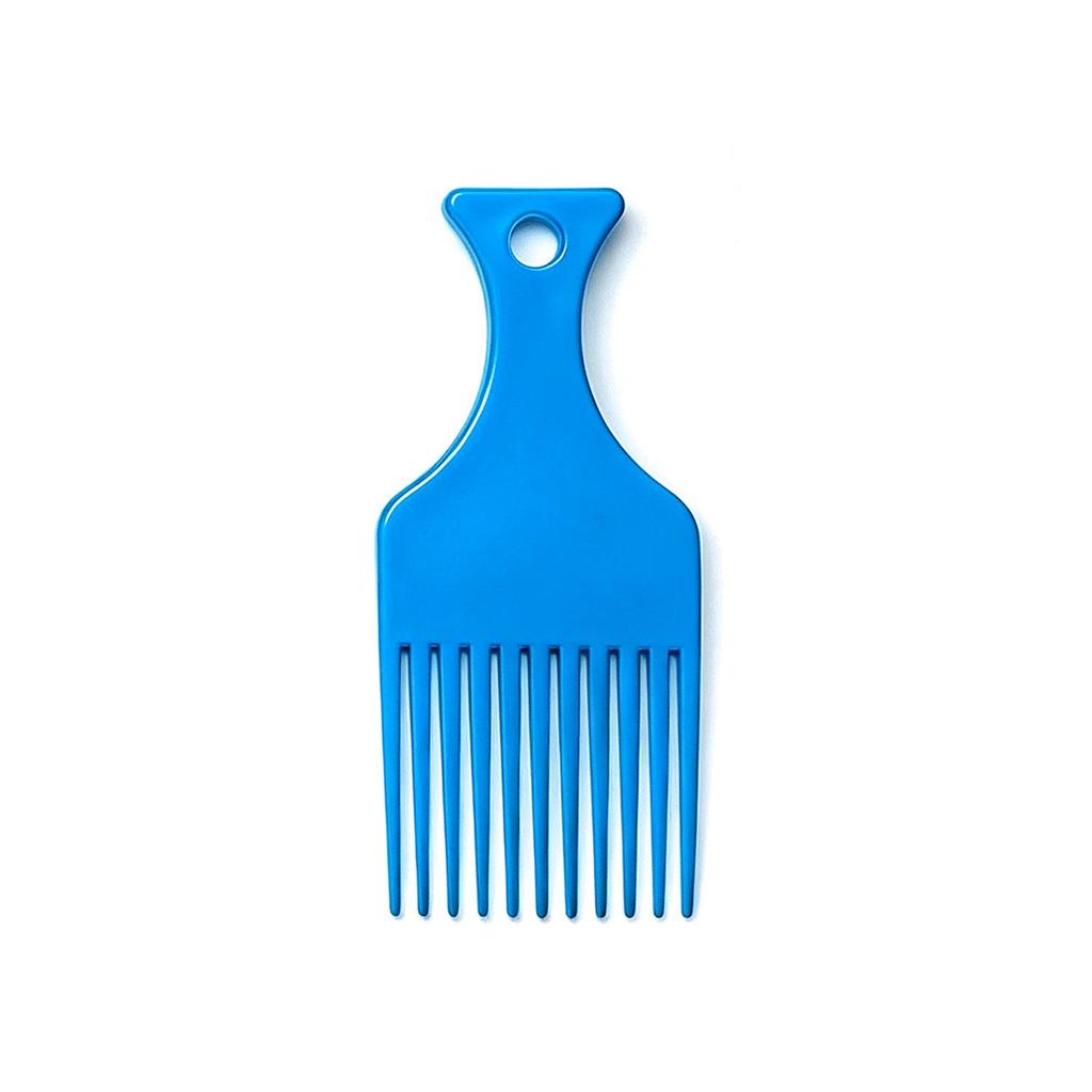 Colorful Anti-Static Plastic Hair Comb Set for Salon & Men's Styling, Including Fork Comb and Hairpin.