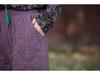 2025 Winter Women's Retro Quilted Diamond Pattern Lantern Pants - Thick Warm Cotton Linen