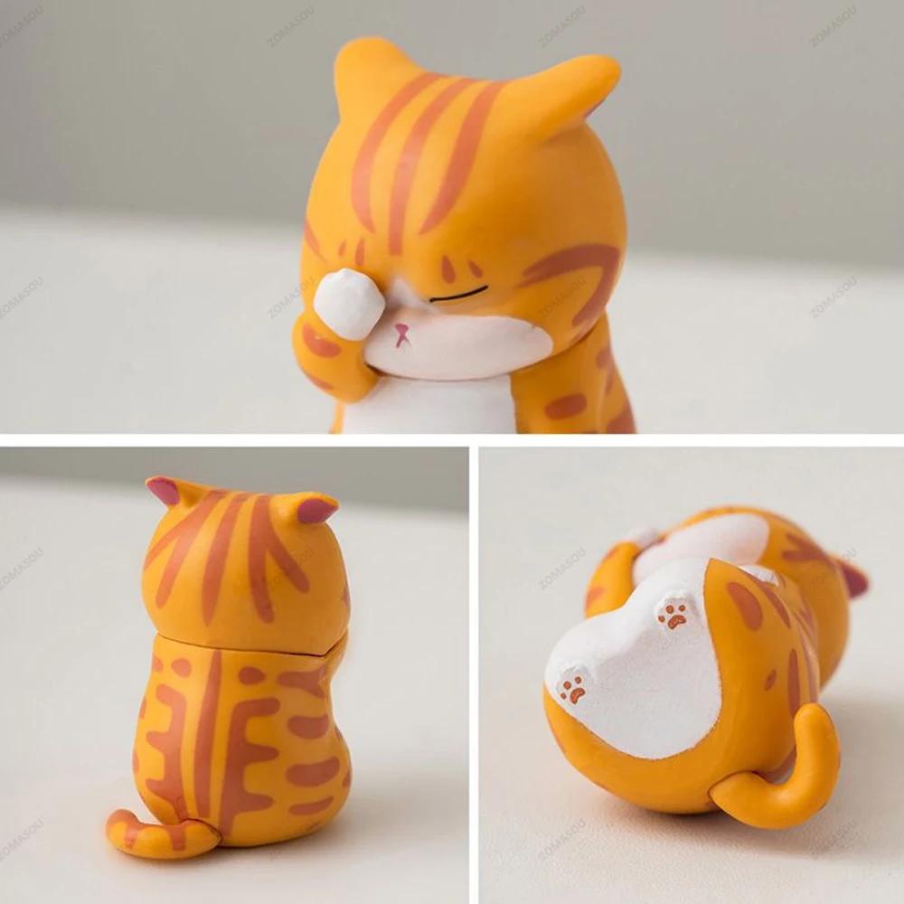 1/9 Kawaii Cat Doll Ornaments Figures Statue Mini Model Desktop Toys Gifts for Room Office Kids Car Home Decoration Accessories