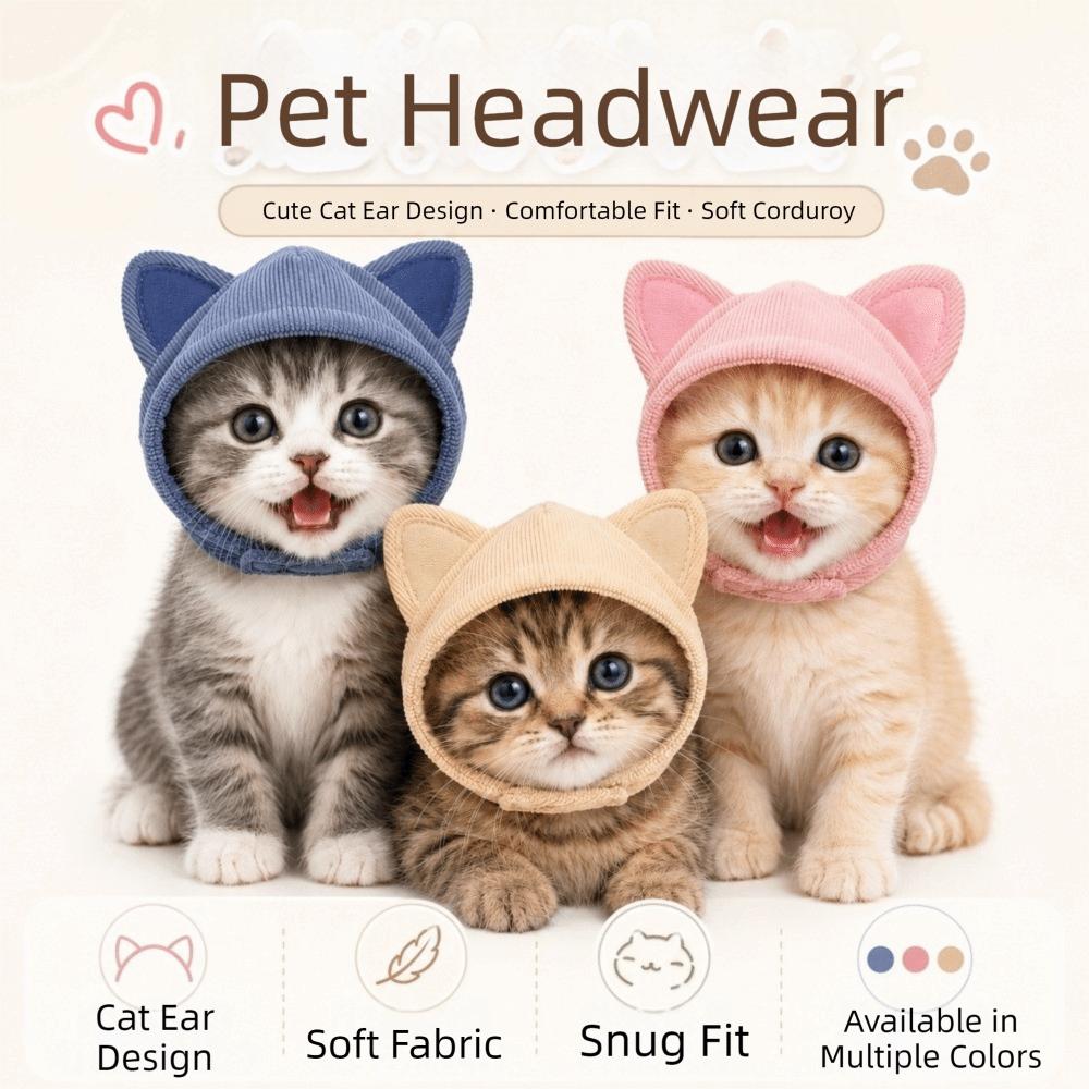 Adjustable Dog Grooming Earmuff Noise Cancel Cat Sedation Hat Pet Ear Muffs Outdoor Activities