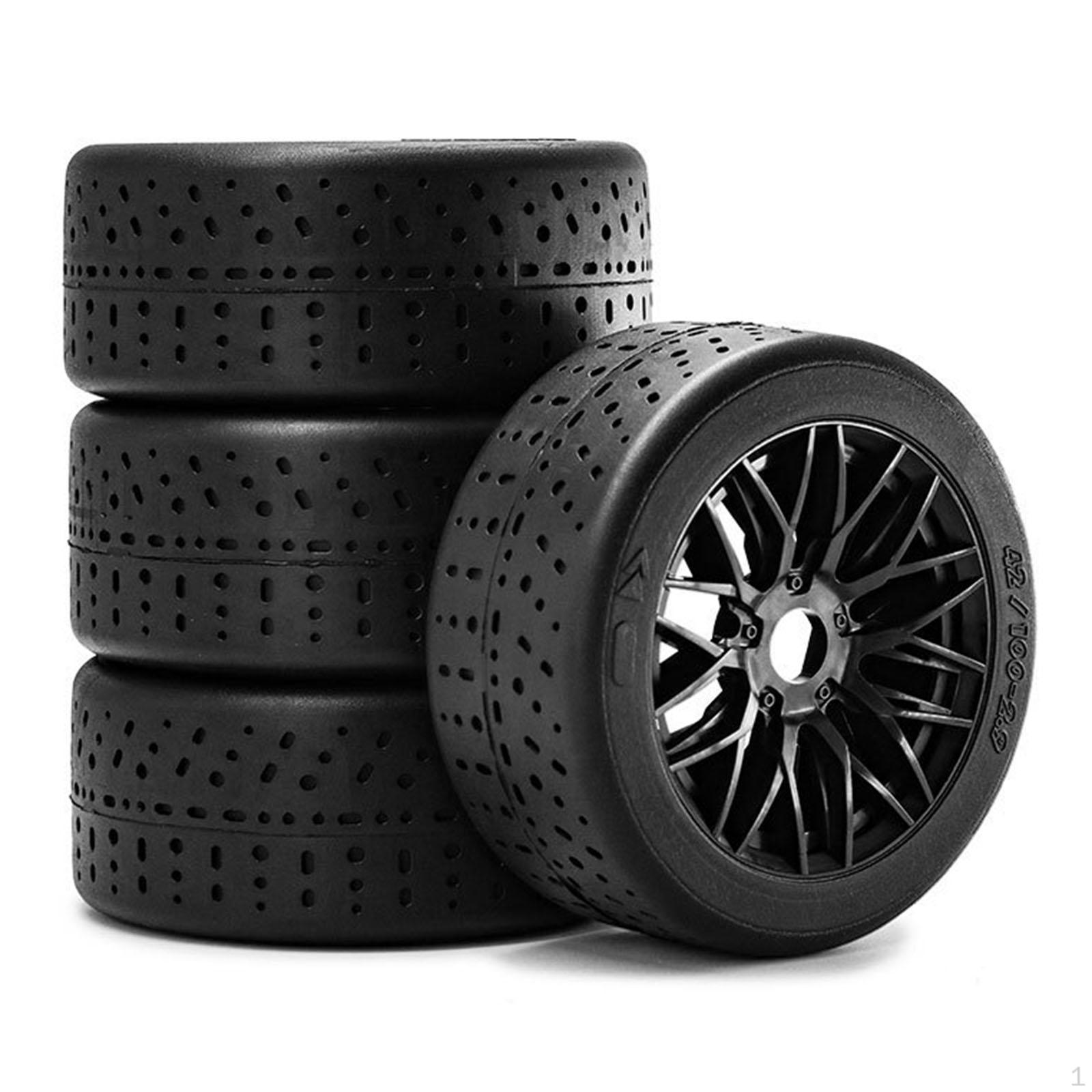 

RC Wheels Шини 1/8 1:7 шкал колеса для транспортних засобів Модифікований автомобіль DIY Accs чорний