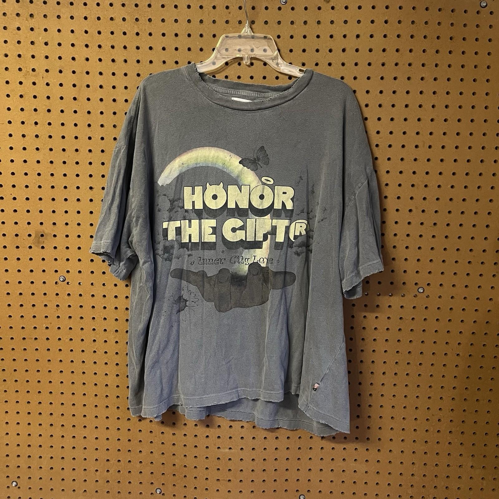 Honor The Gift by Russell Westbrook Palms Graphic T-Shirt Gray Wash Men’s L M