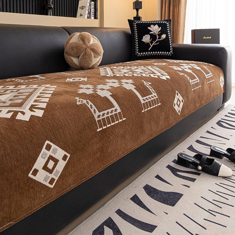 

New Sofa Cushion Light Luxury High-End Sofa Seat Cushion Fixed One-Piece Combination Sofa Cover 90*70cm