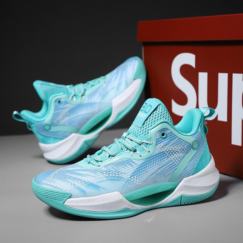 Friction sound teen luminous actual basketball shoes men's 2025 spring new wear-resistant and non-slip couple sports shoes