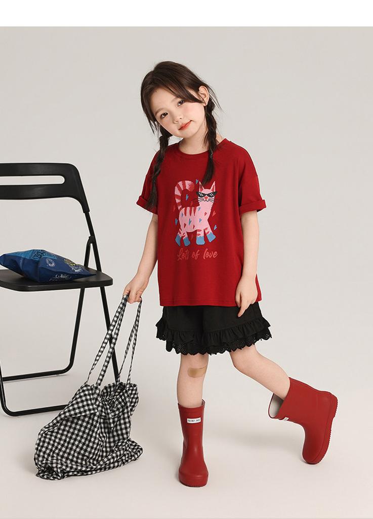 New products for boys and girls, pure cotton short sleeves