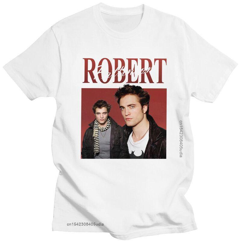 Vintage Classic Robert Pattinson T Shirt Unisex Short Sleeve Vintage Rob Edward Cullen TShirt Summer Tee Tops Cotton Tshirt S